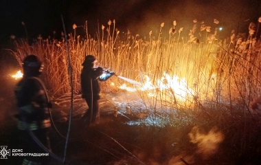На Кіровоградщині рятувальники загасили вісім пожеж в екосистемі
