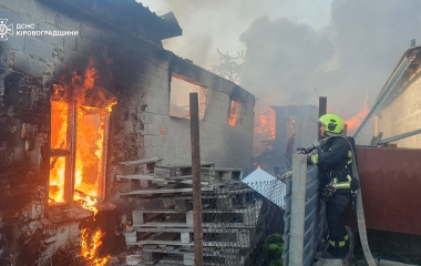 У Кропивницькому районі від вогню рятували будинок