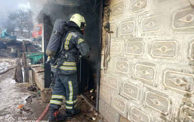 Пiд час пожежi в одній з громад Кiровоградщини постраждав чоловік