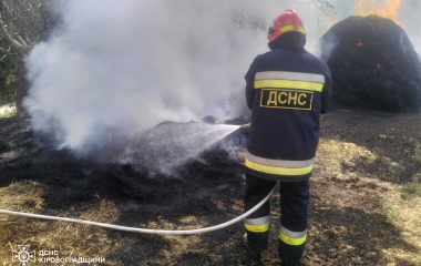 На Кіровоградщині підрозділи ДСНС ліквідували шість пожеж