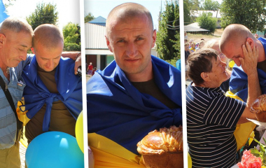 На Кіровоградщині зустріли звільненого з полону бійця Петра Смолярчука