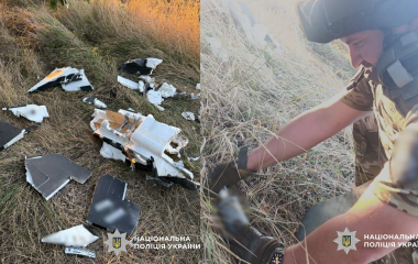На Кіровоградщині поліцейські вибухотехніки знищили бойову частину ворожого дрона