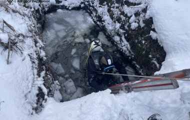 З крижаної водойми на Кіровоградщині дістали тіло підлітка