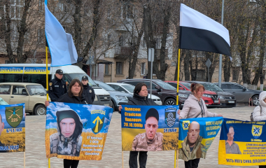 У громаді на Кіровоградщині відбувся мітинг на підтримку полонених та безвісти зниклих військових