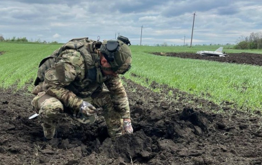 На Кіровоградщині знищили бойову частину збитого російського дрона 