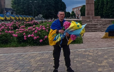 У Знам’янці зустріли захисника Маріуполя, який повернувся з полону