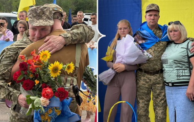 На Кіровоградщині зустріли звільненого з полону військового Сергія Іващенка