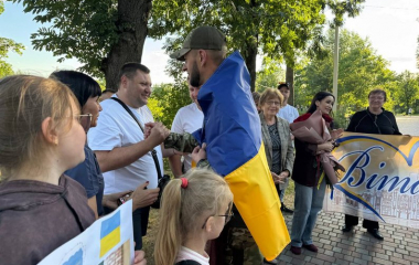 У Кропивницькому зустріли звільненого з полону Ярослава Щербака