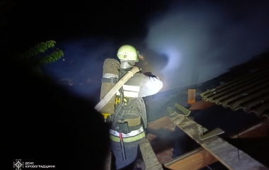 Під час пожежі на Кіровоградщині постраждав чоловік