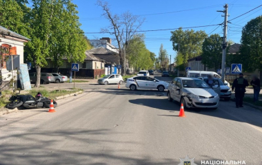 Поліція Кіровоградщини розслідує ДТП із травмованою мотоциклісткою