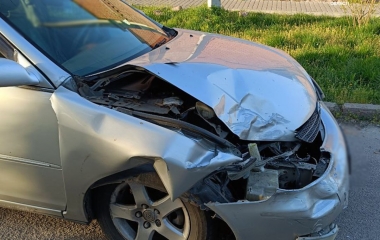 На водійку, яка спричинила ДТП за участі двох автівок, патрульні склали адміністративні матеріали
