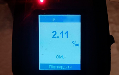 На Кіровоградщині патрульні зловили  водія, який сів за кермо напідпитку