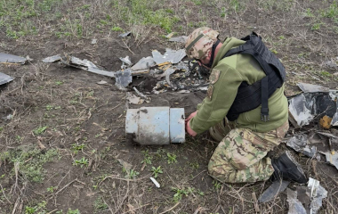 На Кіровоградщині поліцейські вибухотехніки знищили бойову частину ворожого БпЛА 